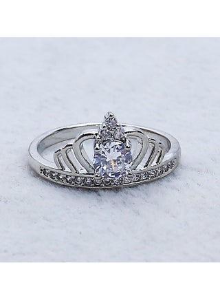 Soiree Zircon Ring Of Fluffy Women's Accessories-Silver