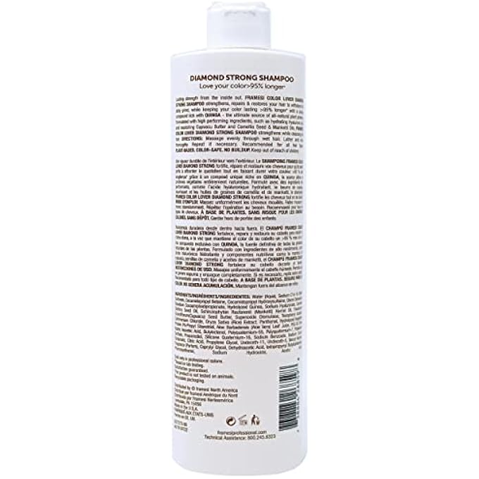 framesi COLOR LOVER DIAMOND STRONG SHAMPOO, 16.9 FL OZ - Image 2