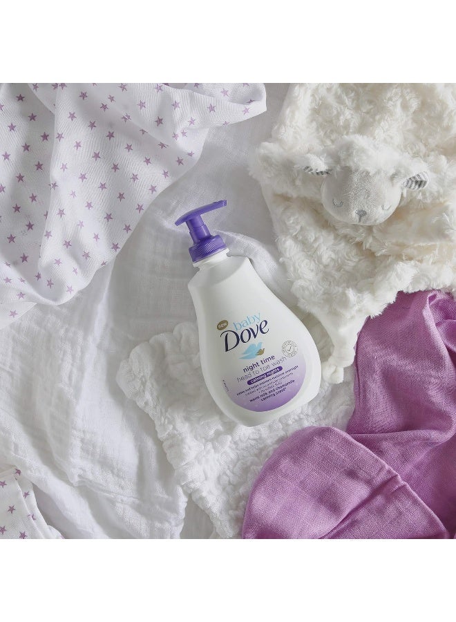 Baby Dove Baby Dove Calming Moisture Sensitive Skin Night Time Wash, 3 Pack Hypoallergenic and Tear-Free Bath Wash, Scented, Suitable for Newborns, 400 ml (3x 13.52 oz)  - Image 5