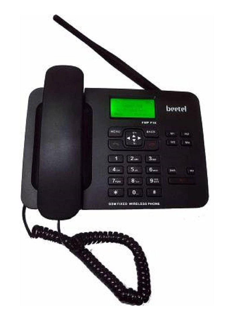 Beetel - Beetel F1K GSM Fixed Wireless Phone, Support Quad band 2G,LCD Display,Speed Dial,Two way Speaker phone & Adjustable Volume,Supports Hotline Function,Alarm,4 Direct Memory Keys,Basic Calculator (Black) - Image 1