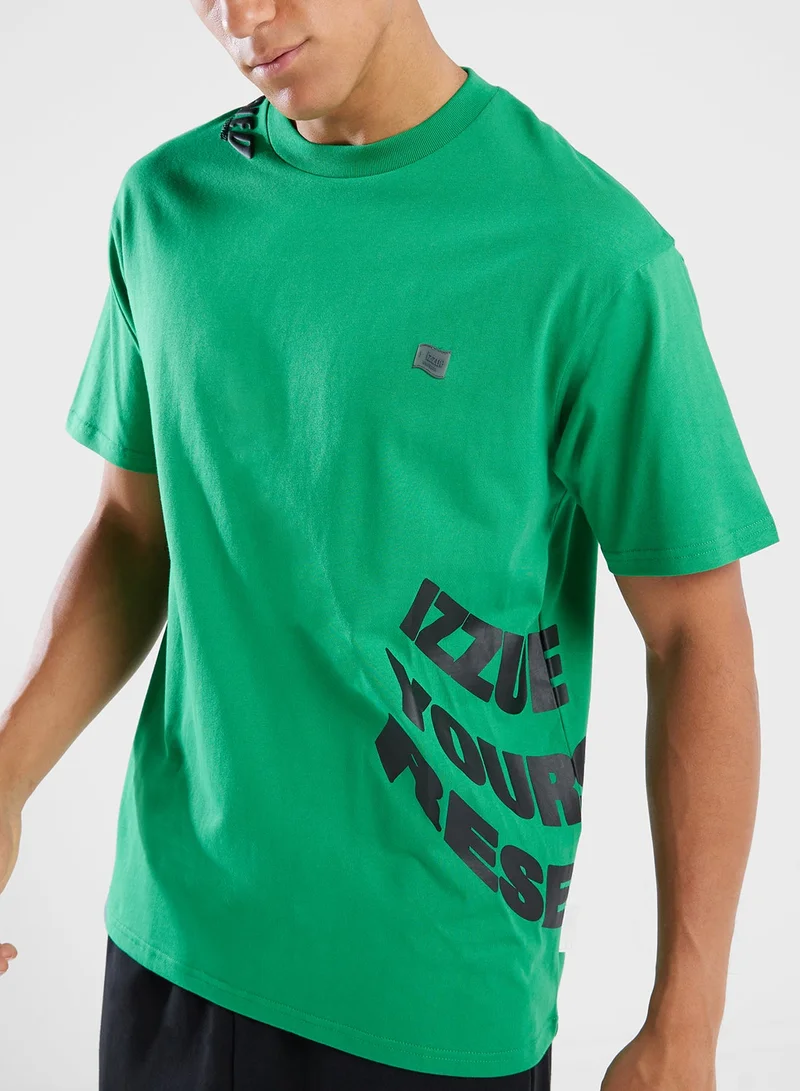 izzue  Uff Print T-Shirt for Men | Best Price UAE