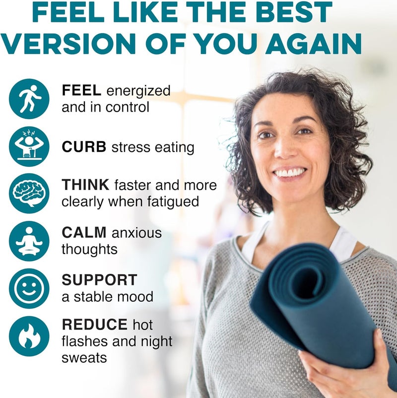 Nugenix for Women Balance  Hormone Balance for Women Boost Energy Improve Focus  Mental Clarity Restore Hormonal Balance Menopause Ashwagandha KSM66 Turmeric Vitamin D DIM 60 Count - Image 2