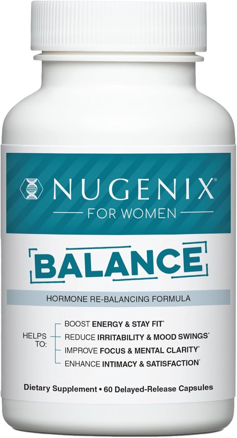Nugenix for Women Balance  Hormone Balance for Women Boost Energy Improve Focus  Mental Clarity Restore Hormonal Balance Menopause Ashwagandha KSM66 Turmeric Vitamin D DIM 60 Count - Image 1