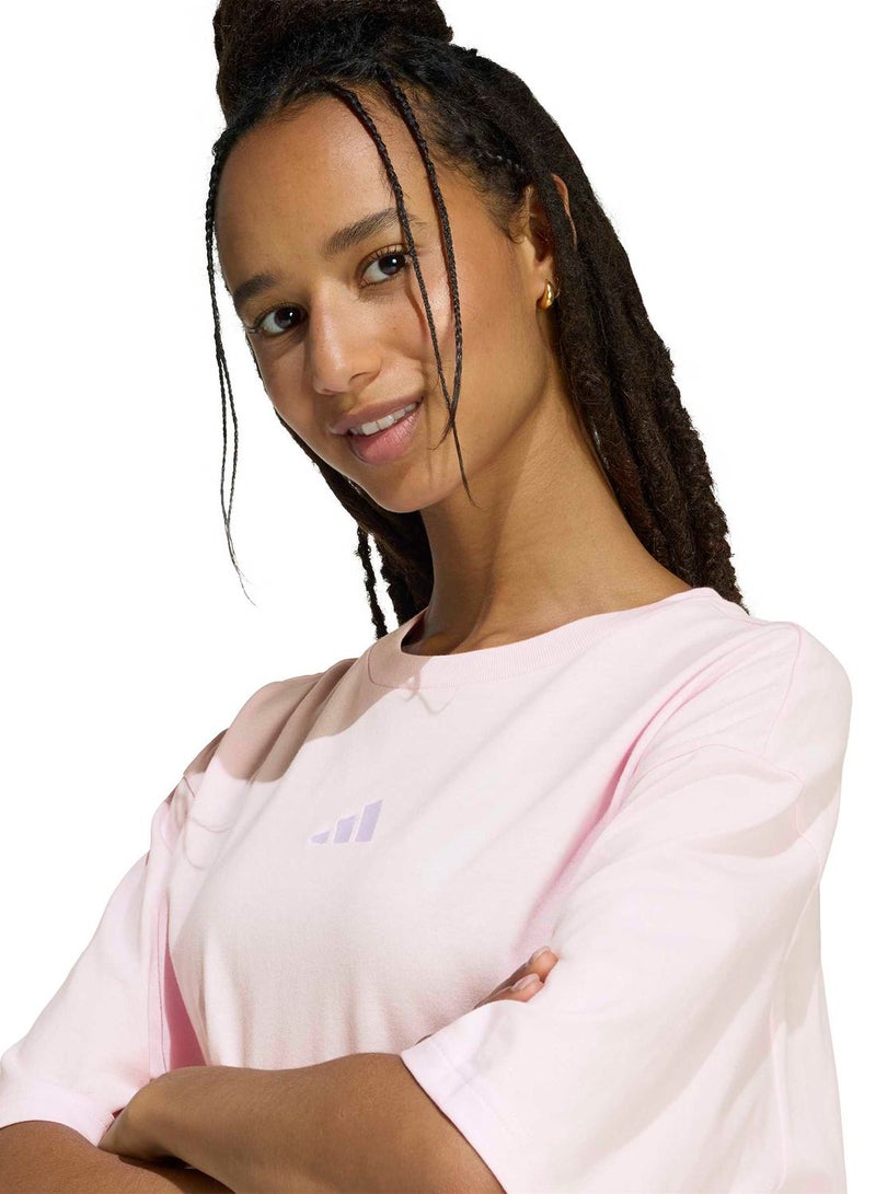 Adidas Mini Embroidery Oversized Graphic T-Shirt - Image 3