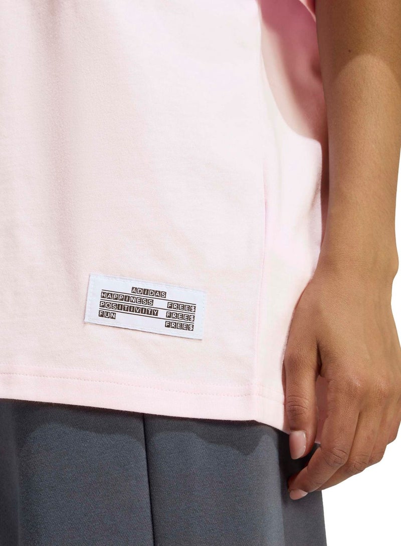 Adidas Mini Embroidery Oversized Graphic T-Shirt - Image 4