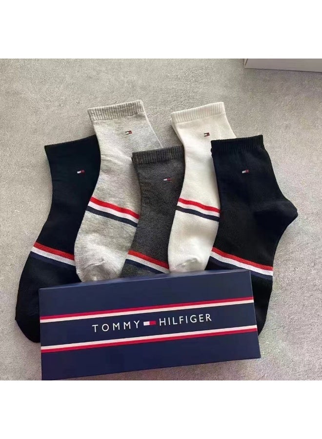 Tommy Hilfiger Sport جوارب رياضية مريحة للرجال (5 قطع)