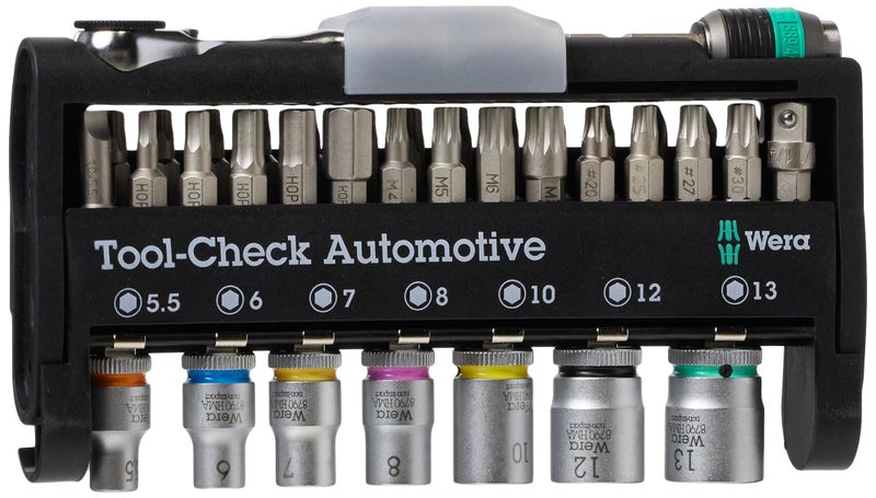 Wera TOOL-CHECK AUTOMOTIVE 1 BITS ASSORTMENT RATCHET + SOCKETS - Image 1