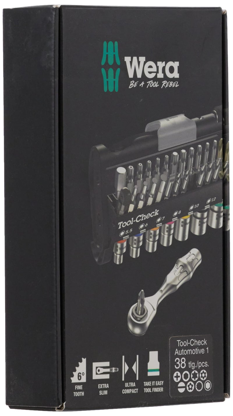 Wera TOOL-CHECK AUTOMOTIVE 1 BITS ASSORTMENT RATCHET + SOCKETS - Image 2