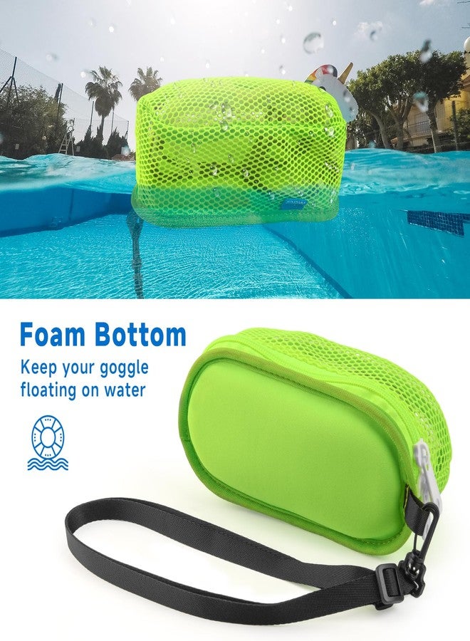 Xxerciz Swim Goggle Case for Swimming Goggles, Nylon Protective Carrying Case with Drain Hole, Portable Soft Floating Goggle Bag for Pool Beach - Image 4
