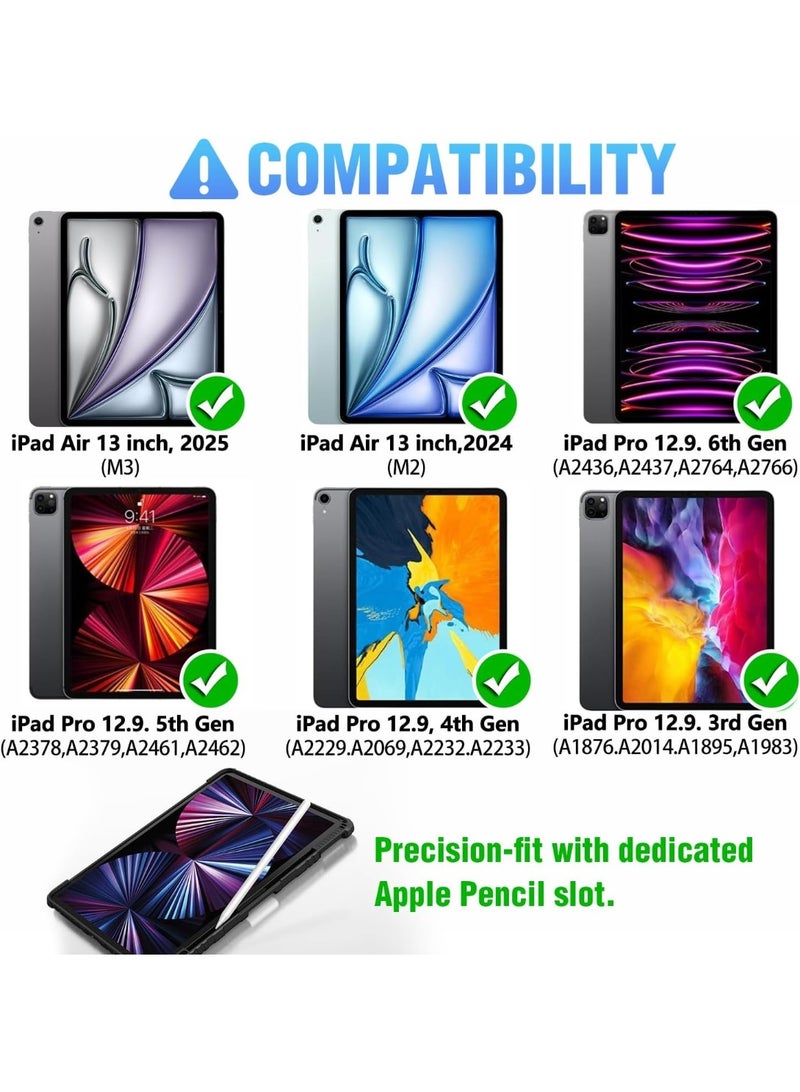 نيلكين جراب لوحة مفاتيح Nillkin iPad لجهاز iPad Air 13 M3 M2 2025 2024 و iPad Pro 12.9 لوحة مفاتيح قابلة للفصل بإضاءة خلفية ولوحة تتبع - Image 2