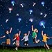 Bloolilies 50 Pcs LED Slingshot Flying Toys for Kids with 25Pcs Slingshots25Pcs Glow Helicopters Glow in The Dark Rocket Launcher Outdoor Light Up Toys Birthday Easter Gifts Party Favors for kids 48 812 - Image 4