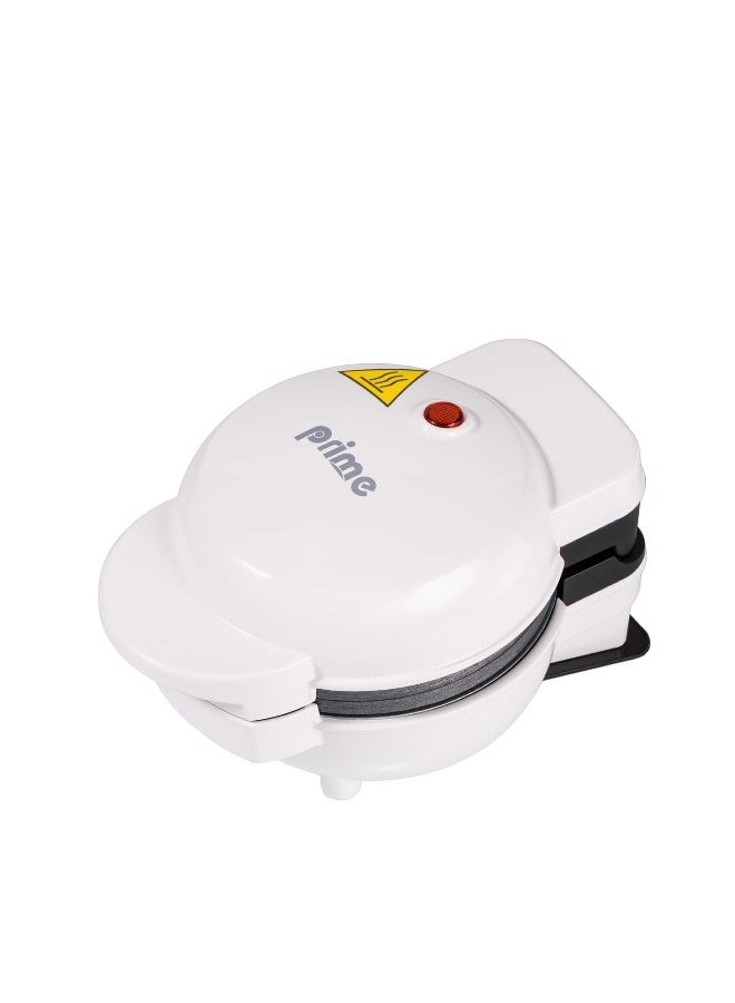 Prime صانعة السندويشات 3 في 1، 400 واط، أبيض، لوحات غير لاصقة، مقبض بارد، تخزين سهل