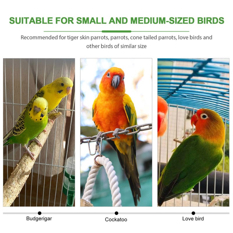 Tehaux Natural Wood Parrot Perch Stand Durable Chew Toy for Birds - Image 4