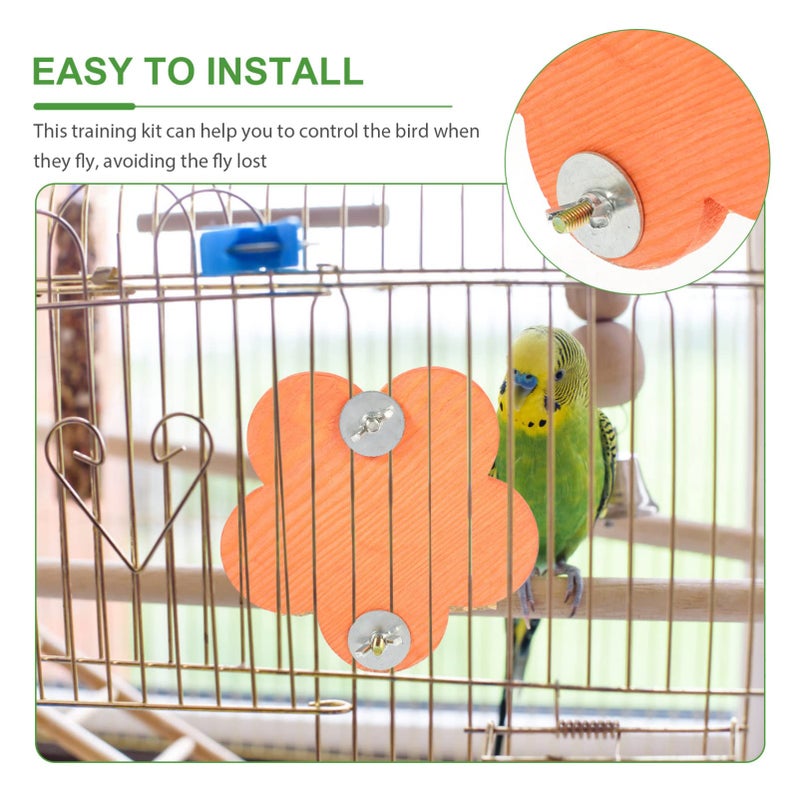 Tehaux Natural Wood Parrot Perch Stand Durable Chew Toy for Birds - Image 5