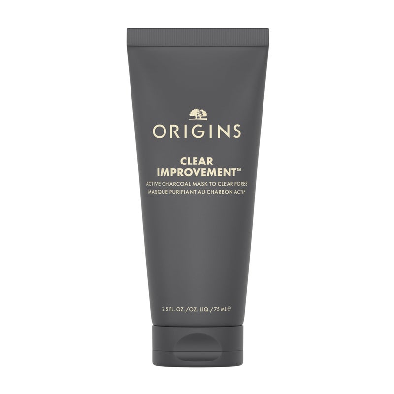 Origins Clear Improvement Active Charcoal Face Mask to Clear Pores | Clay Mask | Fragrance Free, 2.5 Fl Oz - Image 1