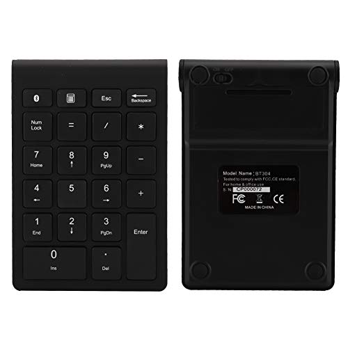 Sanpyl 22 Keys Numeric Keypad, Bluetooth Mini Keyboard, Portable Mini Financial Accounting Rechargeable Number Pad, for Laptop Desktop, PC(Black) - Image 5