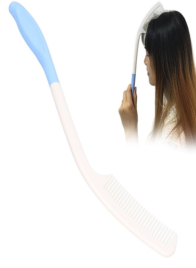 Entatial Elderly Comb, Ergonomic Design Long Handle Comb ABS Comb Tooth for Hand Disabled People - Image 3