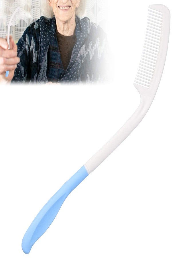 Entatial Elderly Comb, Ergonomic Design Long Handle Comb ABS Comb Tooth for Hand Disabled People - Image 5