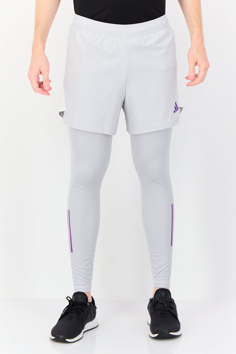 Adidas Men Slim Fit Goalkeeper Tight, Light Grey - Image 1