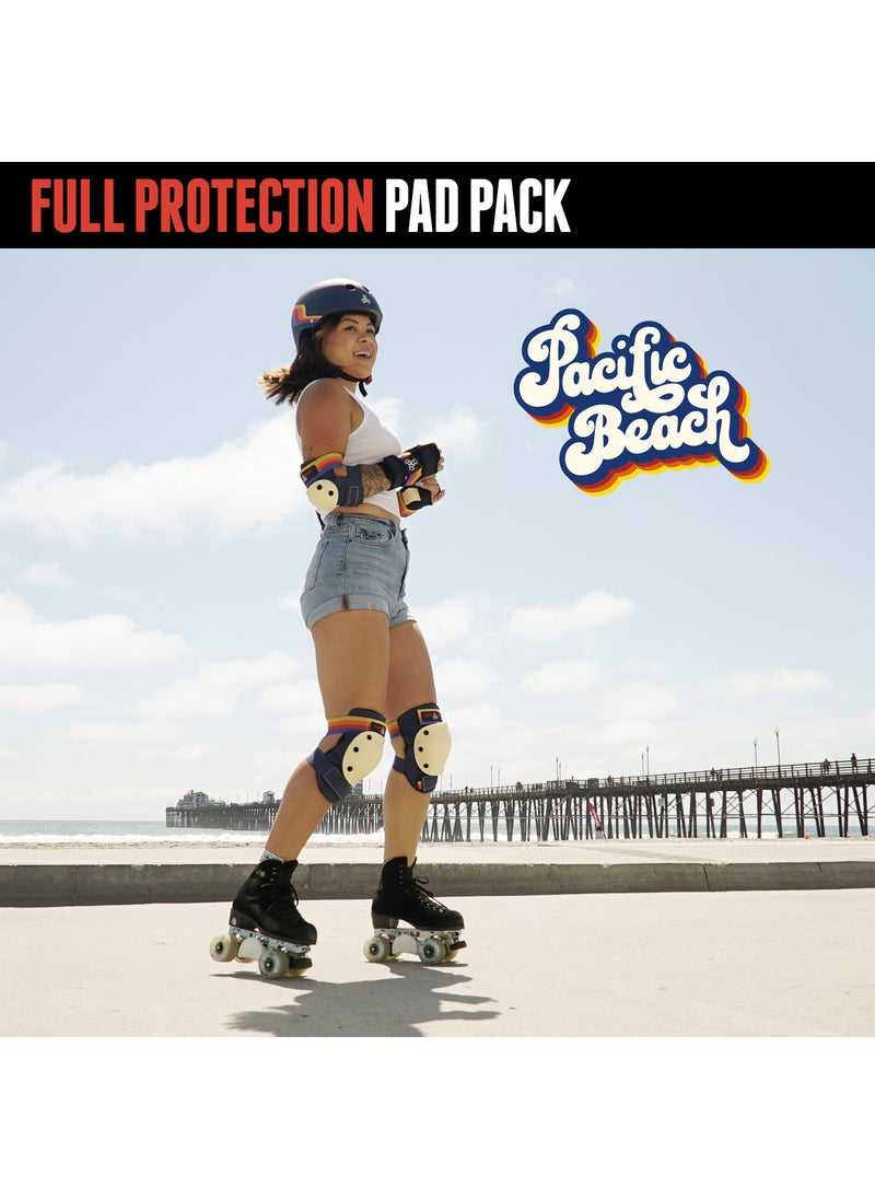 Triple Eight Triple Eight Saver Series Pad Set with Kneesavers, Elbowsavers and Wristsavers, Large, Pacific Beach  - Image 2