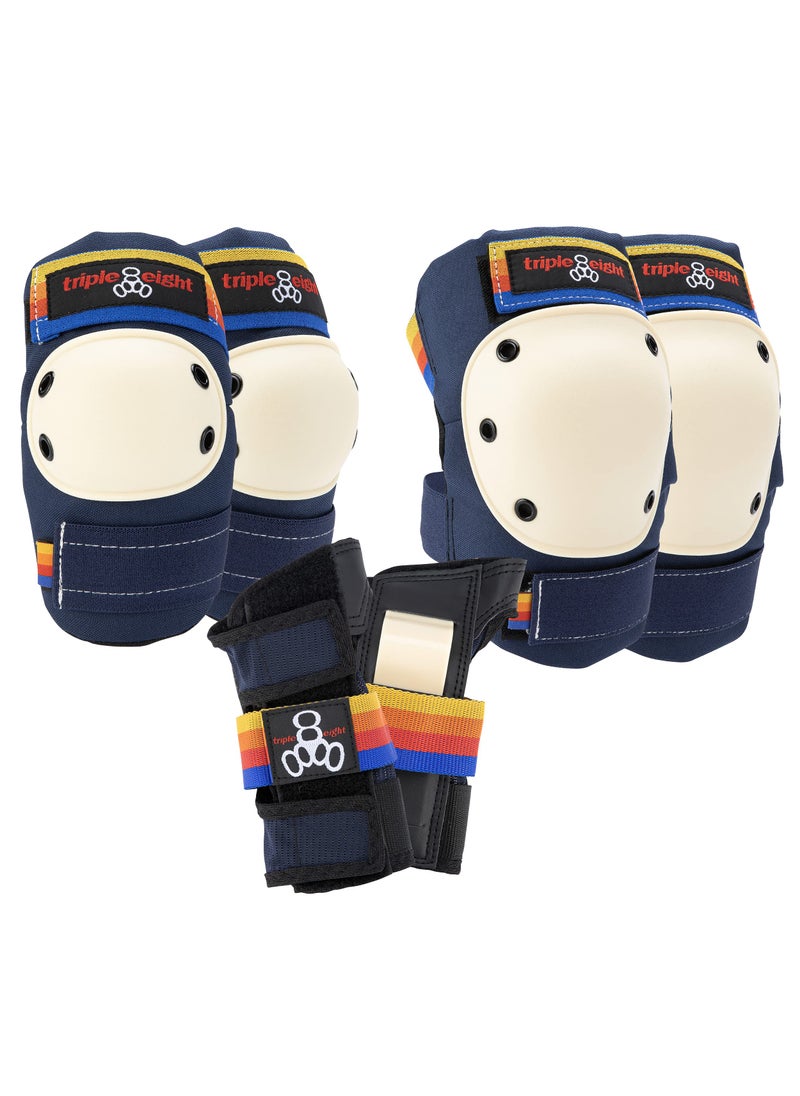 Triple Eight Triple Eight Saver Series Pad Set with Kneesavers, Elbowsavers and Wristsavers, Large, Pacific Beach  - Image 1