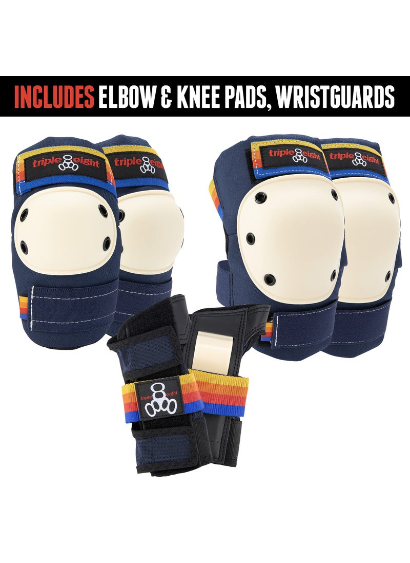 Triple Eight Triple Eight Saver Series Pad Set with Kneesavers, Elbowsavers and Wristsavers, Large, Pacific Beach  - Image 3
