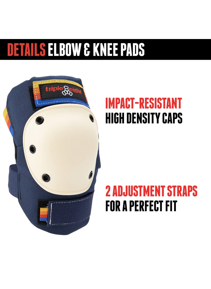 Triple Eight Triple Eight Saver Series Pad Set with Kneesavers, Elbowsavers and Wristsavers, Large, Pacific Beach  - Image 4