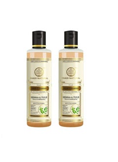 Khadi Natural Herbal Henna Tulsi Extra Conditioning Cleanser Sls & Paraben Free (Set Of 2)  - Image 1