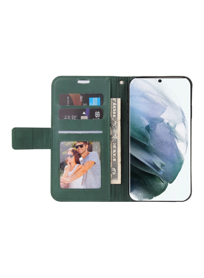 Suteni Magnetic Clasp Flip Cover Card Slots Leather Phone Case for Samsung - Image 2