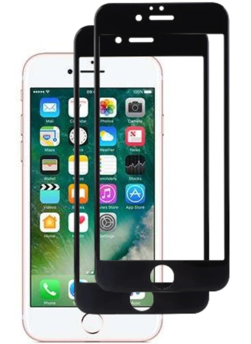 RAYON 2 Pack Tempered Glass Screen Protector 5D Designed For iPhone 7 Full Screen Coverage And Bubble Free - Image 1