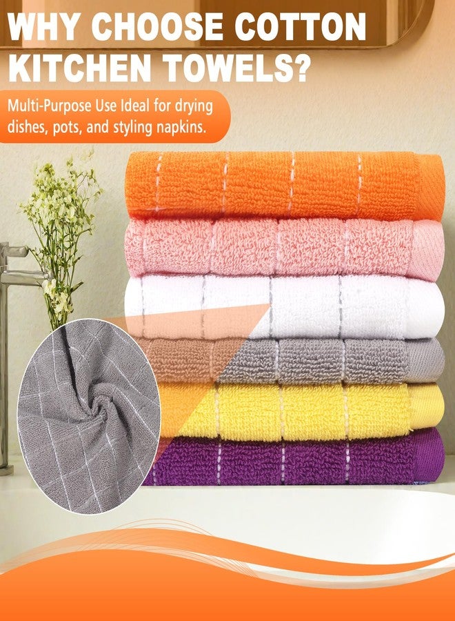 INFICRIME Washcloths 6 Pack 100% Cotton Washcloths for Face and Body, Soft Absorbent Face Towels 12x12 Inch, Thick Quick Dry Wash Cloths for Shower, Baby, Makeup Removal, Gym Use - Image 5