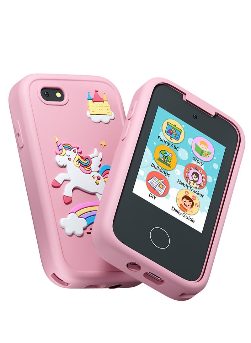 Kids Smart Phone Toys for Girls Boys Ages 3-7, Dual Camera, Educational Games, MP3 Music Player, Includes 8GB SD Card, Perfect Birthday Gifts - Image 1