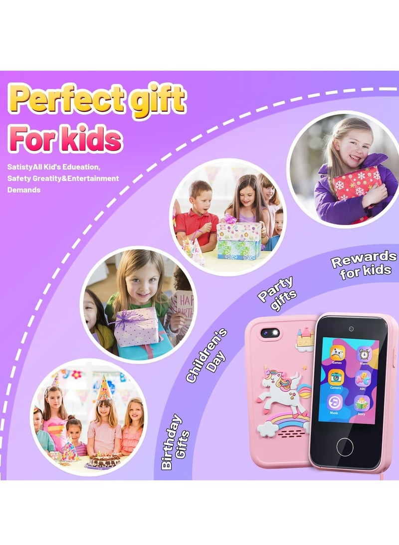 Kids Smart Phone Toys for Girls Boys Ages 3-7, Dual Camera, Educational Games, MP3 Music Player, Includes 8GB SD Card, Perfect Birthday Gifts - Image 4
