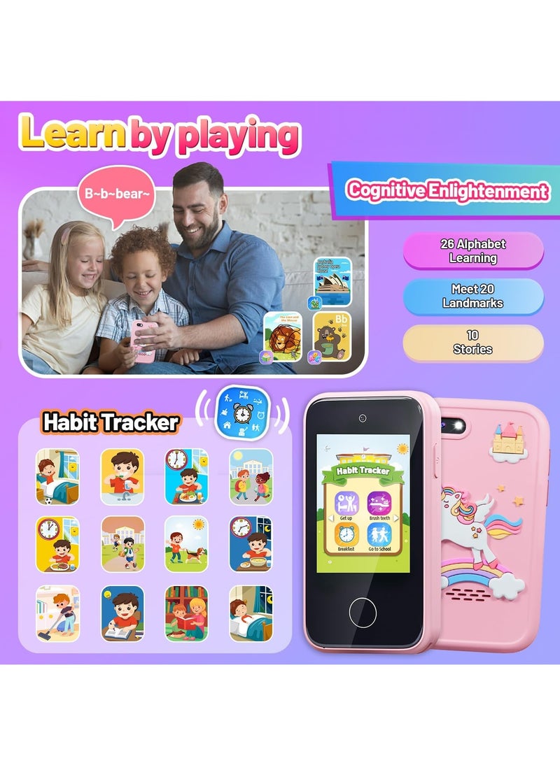 Kids Smart Phone Toys for Girls Boys Ages 3-7, Dual Camera, Educational Games, MP3 Music Player, Includes 8GB SD Card, Perfect Birthday Gifts - Image 5