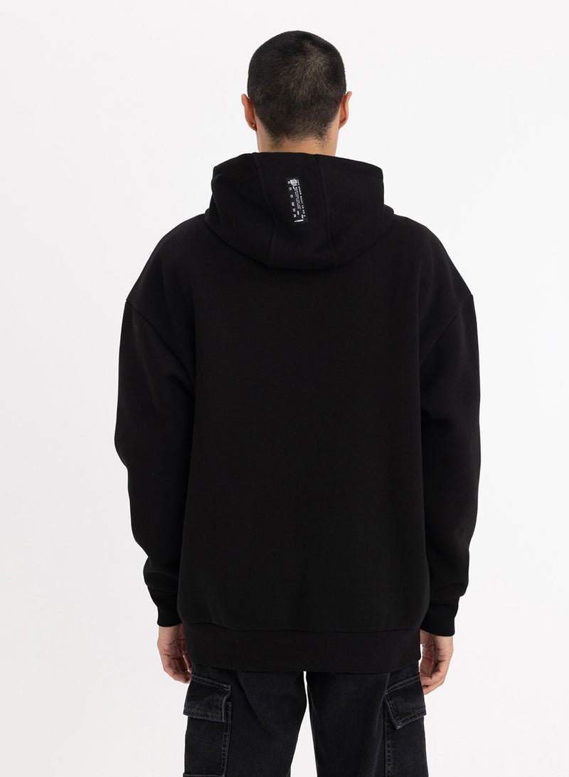 DeFacto Oversized Fit Hooded Printed Sweatshirt  - Image 2