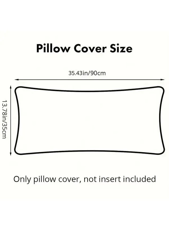 Pearl Cream Light Brown Chenille Pillow Cover 35x14 Inch Modern Minimalist Decorative Cushion Case - Image 3