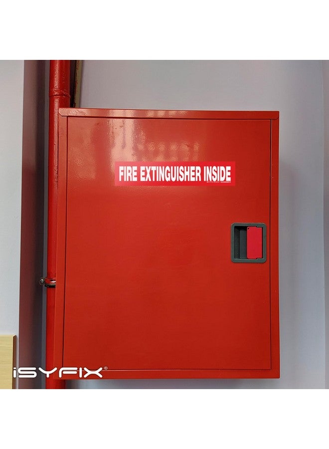 iSYFIX Fire Extinguisher Inside Sticker Sign - 10 Pack 9X1.7 Inch - Self-Adhesive Vinyl Decals, Laminated For Uv, Weather, Scratch, Fade Resistance, For Cars, Trucks, Trailers, Rv'S And Vehicles  - Image 4