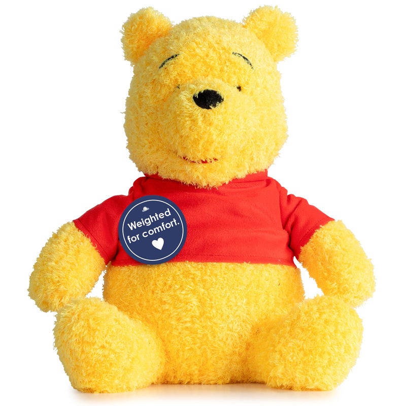 Jay Franco Weighted Disney Plush Pillow Buddy 25 lbs Soft Plushie Stuffed Pillow 14 Inches Yellow Winnie the Pooh - Image 3