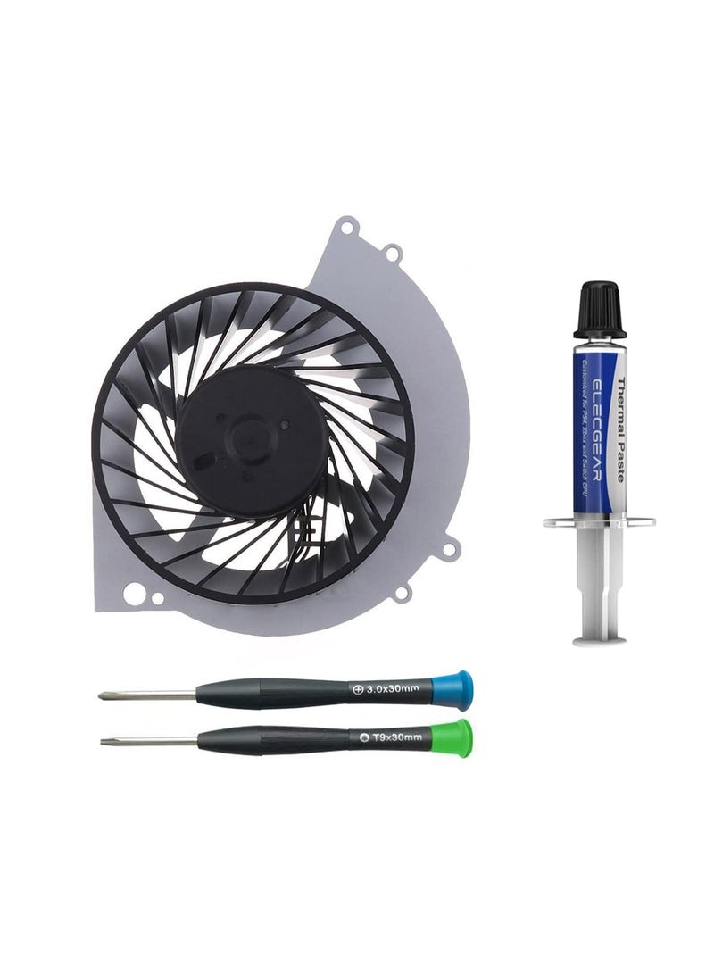 بي إس4 مروحة تبريد بديلة لبلايستيشن 4 إصدار CUH 10xx و11xx و12xx مع معجون حراري وأدوات تركيب أداء عالي - Image 1