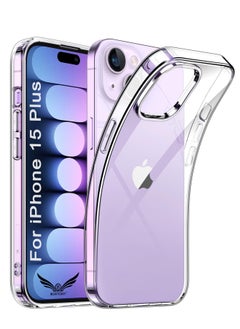 iPhone 15 Plus Case Cover Slim Non-Yellowing Anti-Scratch Shockproof Crystal Clear Phone Case for Apple iPhone 15 Plus 6.7 inch