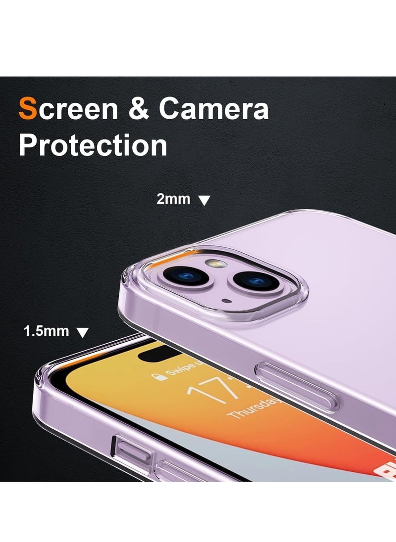 BORTONY - iPhone 15 Plus Case Cover Slim Non-Yellowing Anti-Scratch Shockproof Crystal Clear Phone Case for Apple iPhone 15 Plus 6.7 inch - Image 1