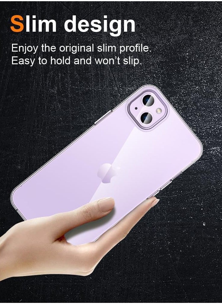 BORTONY - iPhone 15 Plus Case Cover Slim Non-Yellowing Anti-Scratch Shockproof Crystal Clear Phone Case for Apple iPhone 15 Plus 6.7 inch - Image 1
