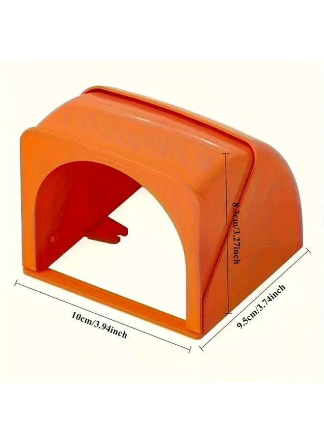 Orange Shark Socket Rainproof PP Material Outdoor Bathroom Kitchen Power Supply Cover - Image 4