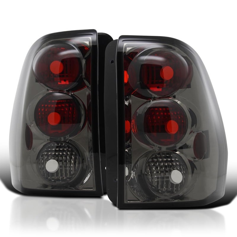 SPECD TUNING Smoke Lens Tail Lights Compatible with 20022009 Chevy Trailblazer Left Right Pair Assembly