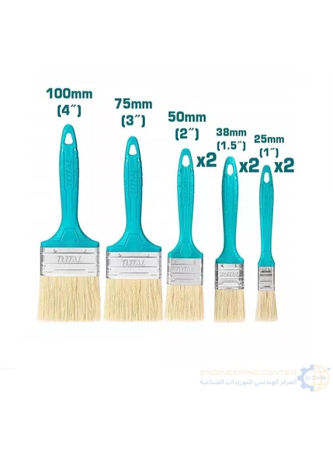 TOTAL Super Select Total 8-Piece Paint Brush Set 1" to 4"