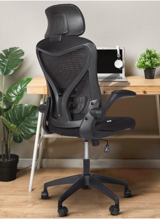 DROGO premium Ergonomic Office Chair for Work from Home, High Back Computer Chair with Mesh, Flip-up Armrest, Recline, Adjustable Seat & Lumbar Support | Mesh Chair for Office - pzsku/Z2DB29E541F017517719FZ/45/_/1697626149/3564ca46-b125-4d6f-a1c4-fb9e8de832cf