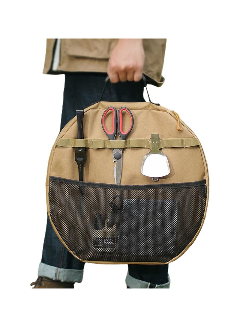 general Portable Grill Bag Cookware Storage Bag Camping Kitchen Utensils Bag Carrying Bag Barbecue Tray Storage Bag Portable Outdoor Barbecue Tray Bag Picnic & Camping Cookware Bag - Image 1