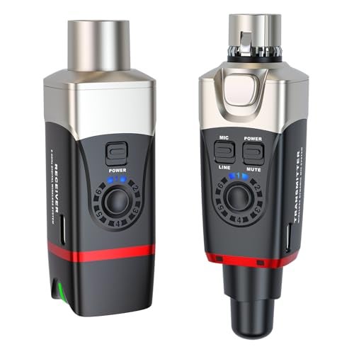 Xvive U35 Wireless Microphone System 5.8GHz Wireless XLR Transmitter and Receiver for Dynamic Microphone, Audio Mixer, PA System, Channel Scan Mode - Image 1