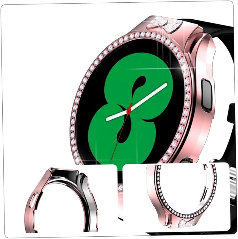 Glitter Rhinestone Watch Cover Case Protector Full Button Access Scratch Resistant Easy Installation Pink - Image 4