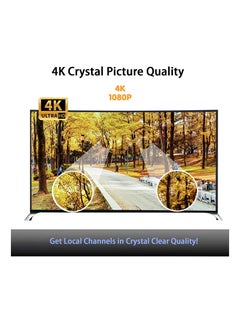 SYOSI 4K 1080p Digital TV Antenna, HD TV Digital Antenna with Signal Booster Smart TV Supported Digital Antenna Free Local Channel TV Antenna for Smart TV and All Older TV's -Signal Booster 16FT Cable  - Image 2